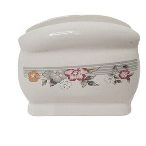 vintage 1987 mount clemens pottery stonewear beau monde collection floral napkin